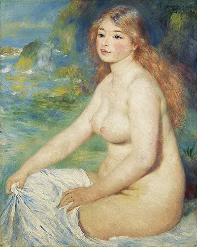 Blonde Bather (1881) Pierre-Auguste Renoir